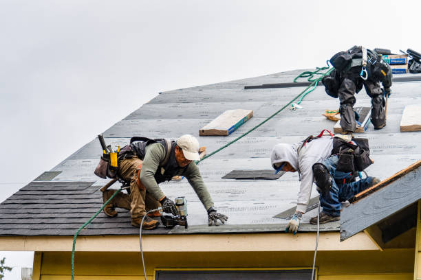 Professional Gutter Installation technician working in Manchester, MD